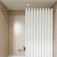 thumbnail image 2 of Croydex Curved Space Saver Shower Curtain Rod, Adjustable Length 60in, Stainless Steel, 2 of 7