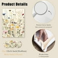 thumbnail image 6 of Framed Canvas Wall Art Set of 3, Minimalist Flower Floral Wall Art Farmhouse Decor, Boho Style Wall Decor Watercolor Wildflower Paintings, Modern Colorful Botanical Flower Art Print for Bathroom,, 6 of 7