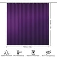 thumbnail image 2 of Dark Purple Gradient 4 Pcs Bathroom Shower Curtain Set, Bathroom Sets with Rugs (Bath Mat, U Shape and Toilet Lid Cover Mat) and 12 Hooks,, 2 of 5