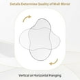 thumbnail image 4 of SHYFOY Irregular Decorative Mirror with Metal Frame, Modern Cloud Mirror for Living Room Decor, 4 of 7