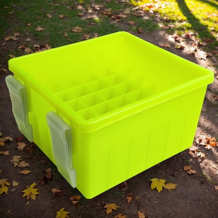 Yuhsdv 36 Grids Plastic Fishing Tackle Box Webfoot Octopus Egi Storage Organizer Lined Box Squid Jig Container Carp Fishing Accessories