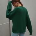 thumbnail image 5 of LYXSSBYX Women Fall Sweaters for Women 2022 Hot Sale Clearance Women Casual Solid Knitting Thick Needle Twisted Rope Long Sleeve Round Neck Sweaters Blouse, 5 of 7