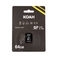 thumbnail image 3 of Koah Ultimate 64GB SDXC Memory Card Class10 U3 V30 UHS-I (10-Pack) Bundle with Card Reader (11 Items), 3 of 6