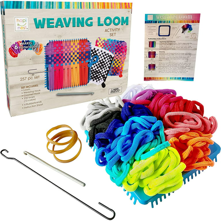 Pot Holder Weaving Loom, 7 Basic or Deluxe Kit 