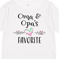 thumbnail image 4 of Inktastic Oma and Opa's Favorite- Heart Grandchild Boys or Girls Long Sleeve Toddler T-Shirt, 4 of 5