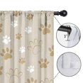 thumbnail image 4 of Blackout Kids Curtains,Dog Paw Footprint Childrens Insulated Curtains Set Of 2,Bedroom Essentials,Toddler Room Decor 42x54in(106x137cm), 4 of 4