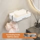 thumbnail image 4 of Jabonera de Pared | Jabonera de Doble Capa con Escurridor y Ganchos Extraíbles | Jabonera de Baño de Plástico Impermeable, Organizador para Encimera de Ducha y Lavabo, 4 of 6