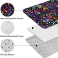 thumbnail image 5 of Pioneer Flower Floral Print Pattern Bathroom Rugs Sets 3 Piece,Toilet Cover Set,Absorbent Non Slip Bathroom Mats Sets with U-Shaped Contour Rug Toilet Rug Set, 5 of 5