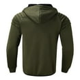 thumbnail image 3 of Men‘s Autumn Folded Long Sleeve Hooded Cardigan Jacket Top, 3 of 6