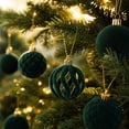thumbnail image 5 of 24 Pcs Flocked Christmas Ornaments Balls Velvet Shatterproof Christmas Tree Decorations, 5 of 6