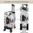 thumbnail image 4 of Luggage Cover Protector Travel Suitcase Covers Protective Skin for Carry On Baggage Fit 22-24 Inch Luggage, 4 of 5