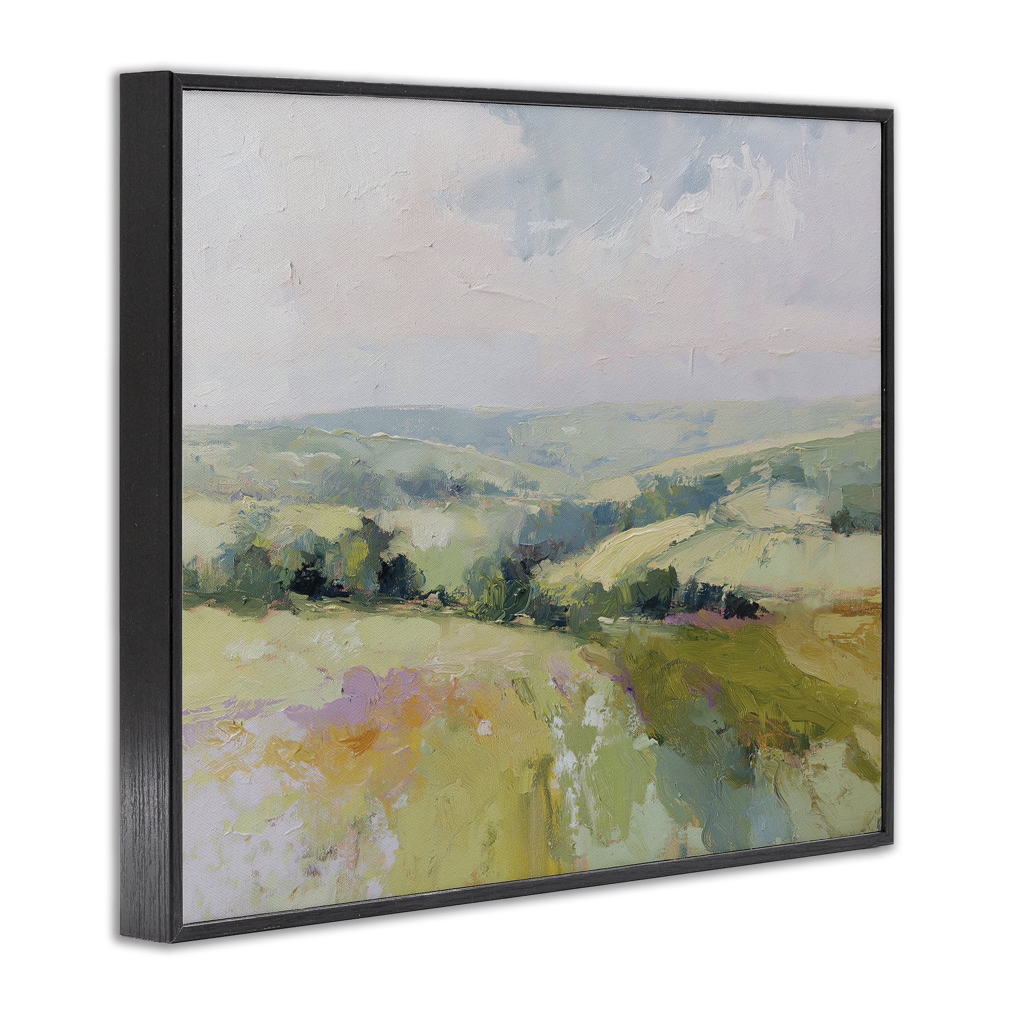 Stupell Industries Endless Green Hills Black Framed Giclee Art, design by Svetlana Aleynikova