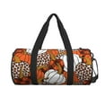 thumbnail image 3 of Rocae Various Pumpkins Print Round Travel Duffel Bag and Fitness Bag, Women's Waterproof Weekend Tote, Men's Travel and Fitness Essentials, 3 of 8