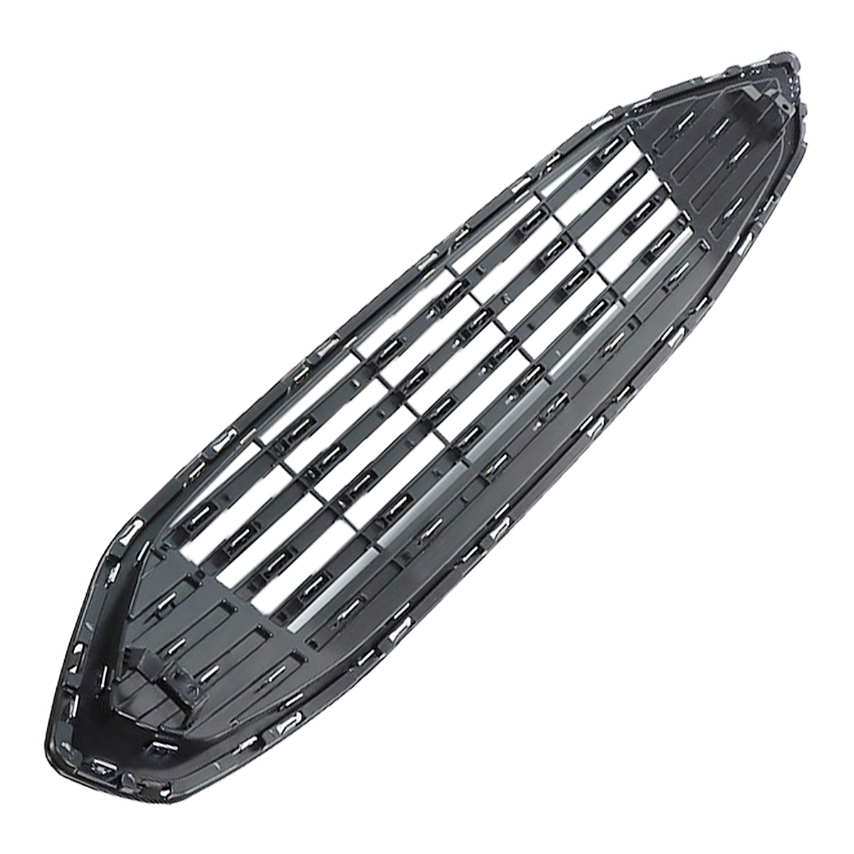 Front Bumper Upper Grille For 2017-2018 Ford Fusion – Black Mesh W/ Chrome Trim, Berliii
