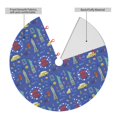 thumbnail image 2 of Sikiie New-York City 30-48 inches {designName} Print Christmas Tree Skirt Snowman Xmas Tree Skirt with Edge Christmas Decorations for Holiday Party30", 2 of 7