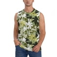 thumbnail image 1 of Fotbe Hawaii Palms Men's Camiseta sin Mangas Estampada para Hombres, Playera Casual para Gimnasio, Entrenamiento, Playa-3X-Large, 1 of 7