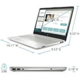 thumbnail image 4 of HP 15 Laptop, 15.6" Full HD IPS Display, 11th Gen Intel core i5-1135G7 Processor, 16GB RAM, 1TB SSD, Wi-Fi, Bluetooth, Webcam, HDMI, Windows 10 Home, Silver, 4 of 5