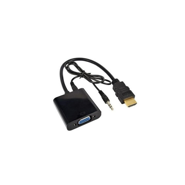 GlobalTone Convertisseur Vidéo HDMI Mâle vers VGA Femelle avec Audio
