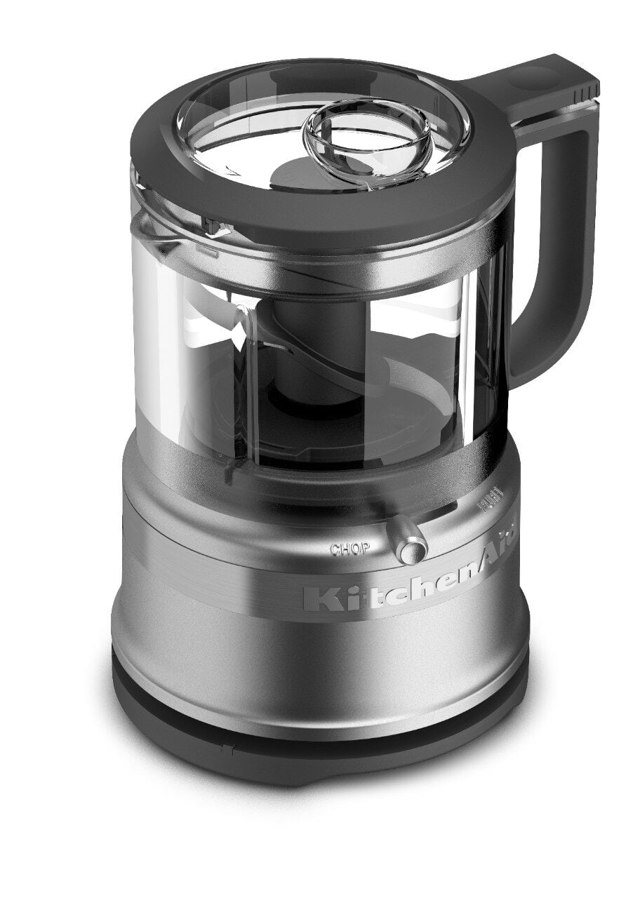 Restored KitchenAid 3.5 Cup Mini Food Processor Chopper, Silver (Refurbished)