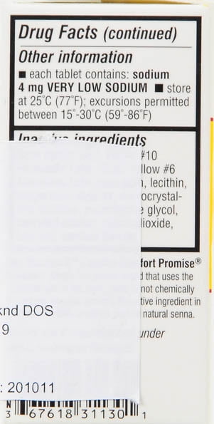 Senokot-s Laxative Plus Stool Softener Tablets, 30 Count