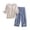 Gray, variant on APEXFWDT Women's 3/4 Sleeve Padded Sleepwear - Built-in Support Top & Lounge Capri Pants Comfort Pajama Set