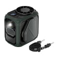 thumbnail image 4 of Ventilador de cintura portátil, pequeño ventilador personal, multifuncional, de bajo ruido, ligero, linterna con clip para picnic, barbacoa, ciclismo Verde, 4 of 7