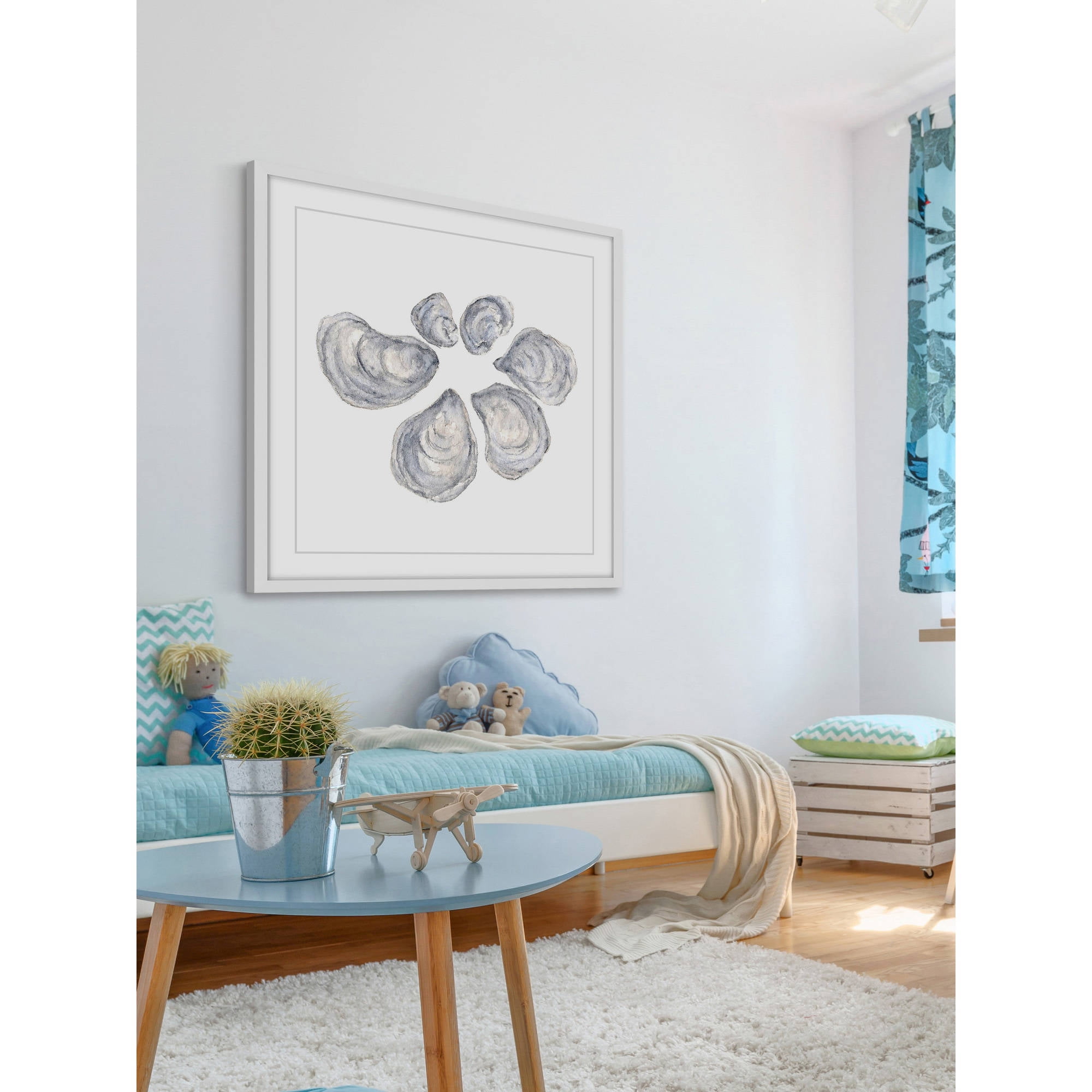 Marmont Hill "Oysters" by Thimble Sparrow Framed Painting Print