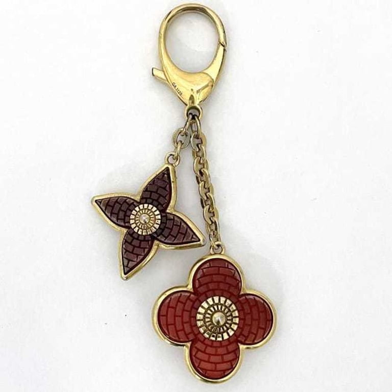 Pre-Owned Louis Vuitton Charm Vijoux Sac Mosaic Gold Red Brown 