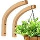 thumbnail image 1 of Colgadores de plantas, maceteros colgantes de pared de plantas de interior, ganchos de plantas colgantes de pared de madera, 1 of 5