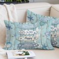 thumbnail image 2 of Coastal Beach Throw Pillow Cover 20 x 26 Inch Decorative Pillow Cover Ocean Surfboards Starfish Teal Blue Wood Grain Lumbar Pillowcase Seasonal Rectangle Cushion Case for Couch Sofa Bed Living Room, 2 of 9