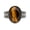 Brown, variant on Men's Oval Gemstone Signet Rings Vintage Double‑Row Dot Textured Band Stainless Steel Engraved Stone Gothic Biker Punk Personalized Gift Jewelry Silver Plated Red 12