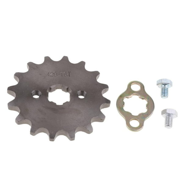 Piñón de motor contador delantero 420 16T 17 mm, 110 cc, 125 cc SDG SSR 420-16T-17mm