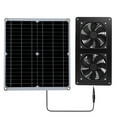 thumbnail image 1 of Panneau Solaire 30W Ventilateur d'Extraction Extérieur pour Chien Poulailler RV Serre, 1 of 11
