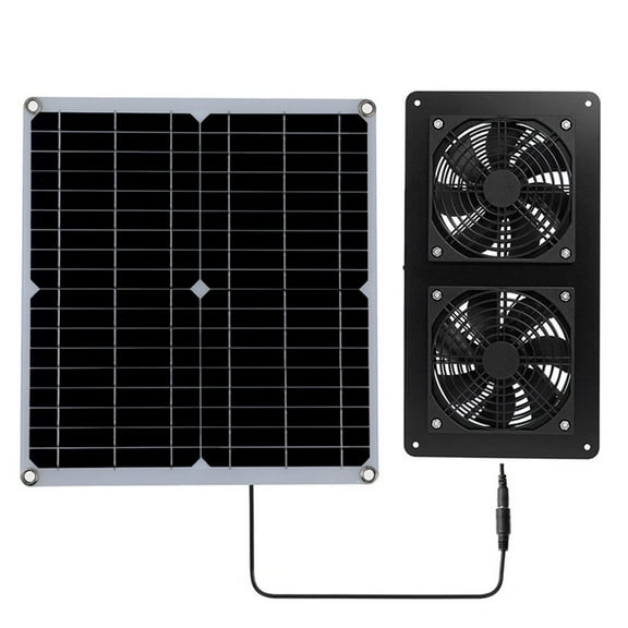 30W Outdoor Solar Exhaust Fan 12V Waterproof Solar Panel Air Extractor Fan For Dog Chicken Coop Rv Greenhouse Fan Power Tools