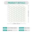 thumbnail image 3 of VEELIKE White Hexagon Peel and Stick Backsplash Tiles for Kitchen Waterproof 6 Sheets 12''x12'', 3 of 9