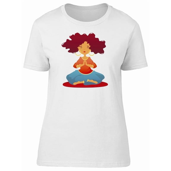 Peaceful Girl With Big Earrings T-Shirt Men -Image by Shutterstock, Male Small