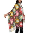 thumbnail image 4 of Honeii Cute Elephants Print Scarf Oversized Scarf Tassel Fall Winter Thick Scarf Warm Shawl Women,Women's Scarves & Wraps, 4 of 8