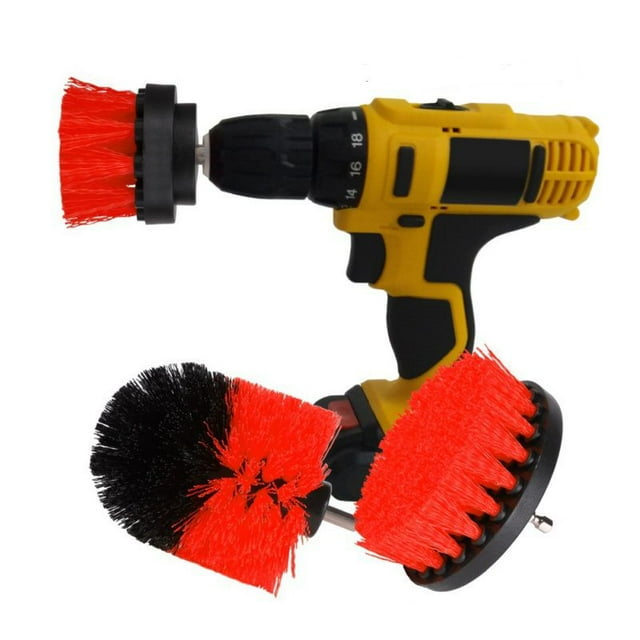 Joy Guru 3 Pack 360 Attachments Drill Brush kit All Purpose Power