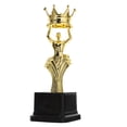 thumbnail image 1 of CIMAXIC Trophée de Fête Doré pour Trophées Statues Récompenses Prix pour Cérémonie d'Appréciation Compétitions,10.43"X2.76"X2.76 Pouces, 1 of 4