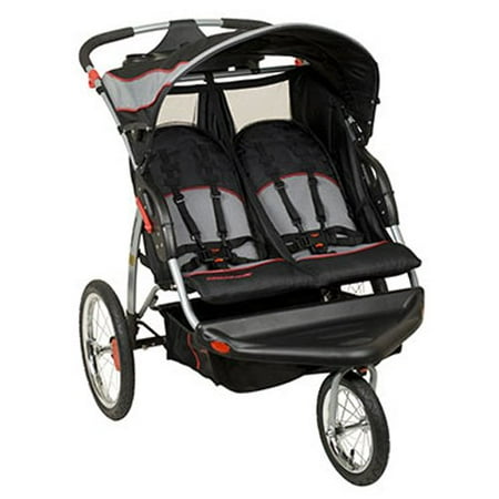 Twin Stroller - Baby Trend Expedition Swivel Double Jogger Baby Jogging Stroller - Millennium