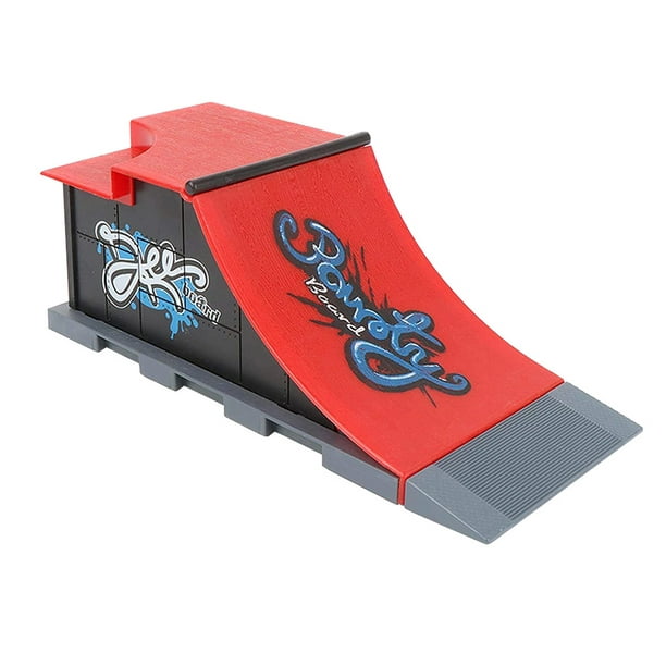 Rampes de Skatepark, Mini Finger Skateboard Playset Jeu de Skate