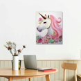thumbnail image 2 of JRXY Canvas Art Home Decoration Painting Wooden Frame Unicorn Horse Girl Room Wall Art Decoration Printing Animal Painting 12x16 in, 2 of 4