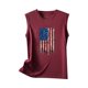 thumbnail image 4 of Camiseta holgada sin mangas con cuello redondo y estampado informal de verano para mujer Pompotops  lopia993396, 4 of 5