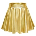 thumbnail image 1 of Falda metálica para mujer falda patinadora plisada acampanada transpirable con dobladillo fluido de cintura alta a la moda línea A para rendimiento Anggrek Otros, 1 of 5