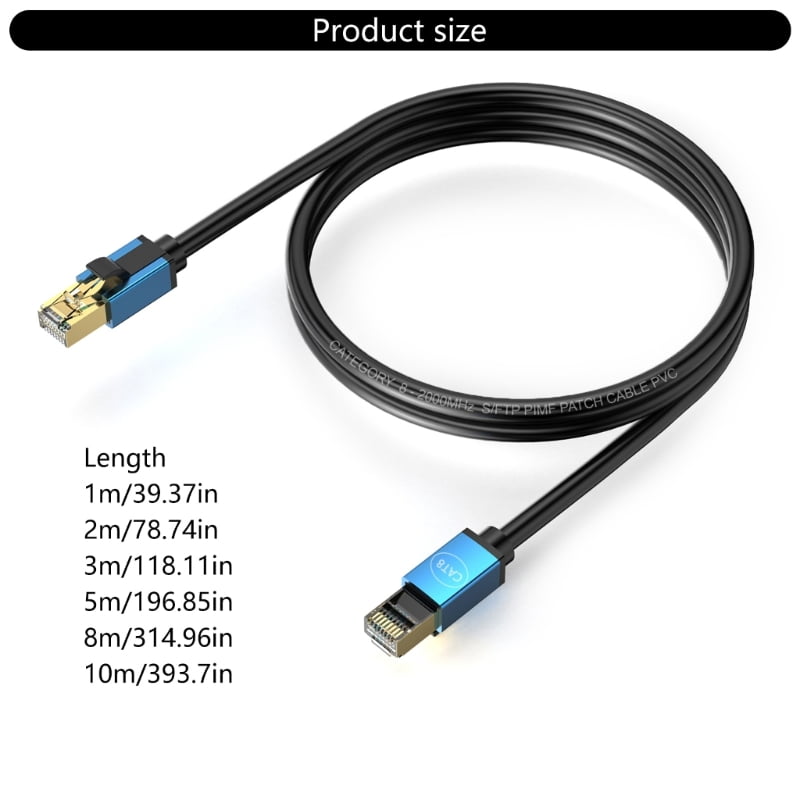 CAT8 Cable CAT8 Ethernet Externet Cable Networking Wire For Data Centers