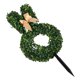thumbnail image 2 of Topiario de conejo de Pascua con lazo, planta artificial realista de conejo, árbol topiario de simulación de festival con estaca para decoración de Pascua., 2 of 6