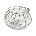 thumbnail image 4 of Cesta de alambre para huevos, soporte para huevos con asa, contenedor de almacenamiento para cocina, cesta para recoger huevos, para alimentos,, 4 of 8