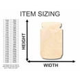 thumbnail image 2 of Unfinished Wood Jar Shape - Kitchen - Craft - up to 46" DIY 24" / 1/8", 2 of 3