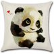 thumbnail image 4 of Juego de 4 fundas de almohada de lino y poliéster, fundas de almohada para coche, juego de decoración de sofá cama, 45x45cm (Panda) Sailing Electrónica, 4 of 5