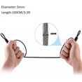thumbnail image 3 of 100CM/3.3ft 3mm Outdoor Travel Security Cable Lock,Braided Steel Coated Safety Cable Luggage Lock,Safety Cable Wire Rope Double Loop Lightweight (2 Pack), 3 of 7